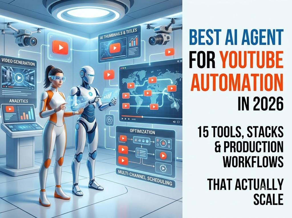 Best AI Agent for YouTube Automation in 2026: 15 Tools, Stacks & Production Workflows That Actually Scale